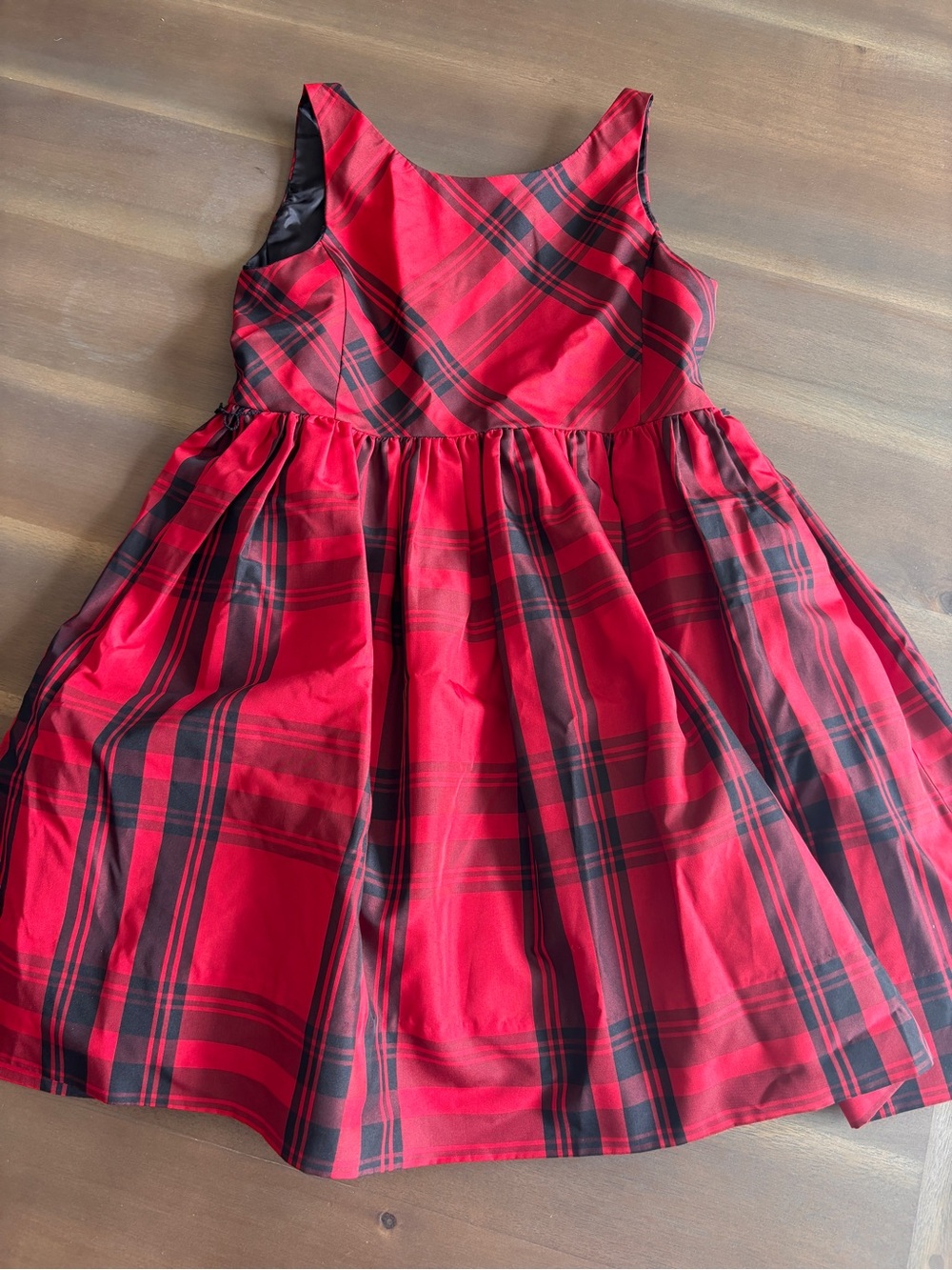 Polo by Ralph Lauren Red and Black Plaid Girls' Party Dress